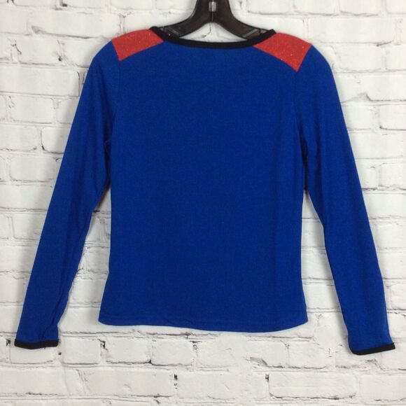 DC Superhero Girls Supergirl Costume Halloween Child's Size M/L Long Sleeve Top - Picture 11 of 12